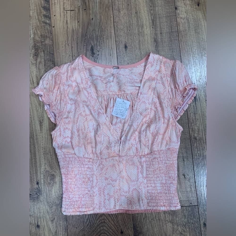 Free People Snake Print Corset BNWT